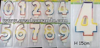 candeline numeri giganti glitter