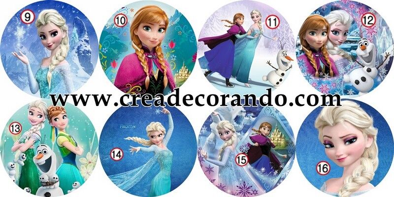 Cialda Ostia per torte Frozen mod.3