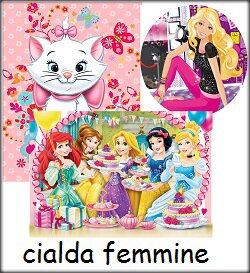cialda torta femmina ostia o pasta di zucchero