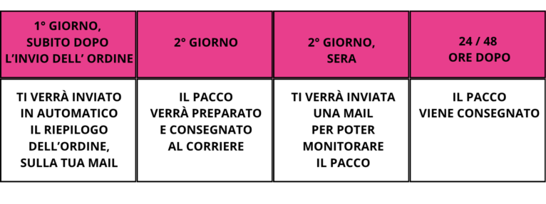 tempi di spedizione